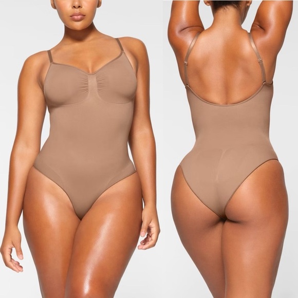 SKIMS Seamless Sculpt Brief Bodysuit in Sienna - Picture 1 of 9